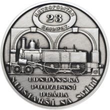 Metropolitan Railway - 150. výročí zahájení provozu podzemní dráhy v Londýně Ag patina