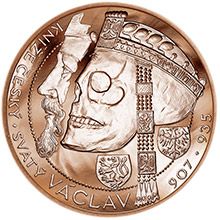 Relikvie sv. Václava - I. -  1 Oz Měď b.k.