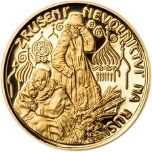 Zrušení nevolnictví na Rusi zlatý dukát Proof