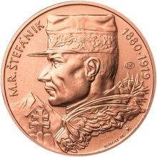 Milan Rastislav Štefánik - 1 Oz Měď b.k.