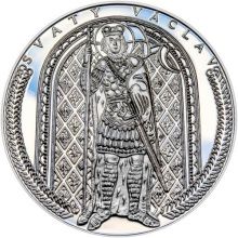 Historie českého národa - Svatý Václav - 50 mm Ag Proof