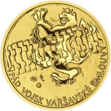 Vpád vojsk Varšavské smlouvy - 21. srpen 1968 -  1/2oz zlato Proof