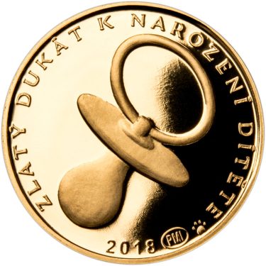 Náhled Averzní strany - 2018 - Dukát k narození dítěte