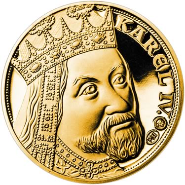 Náhled Averzní strany - 2023 - Proof - Karel IV - 1 dukát Au