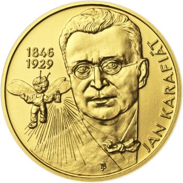 Náhled Averzní strany - Jan Karafiát - Broučci - zlato 1 Oz b.k.