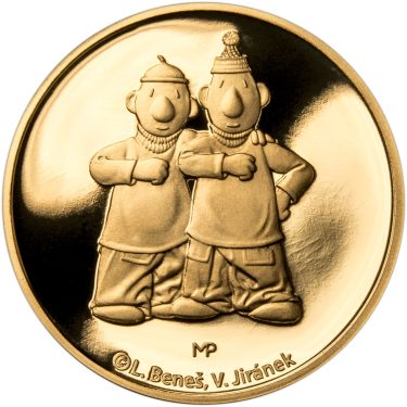 Náhled Averzní strany - ČT-Pat a Mat 20 mm Au Proof