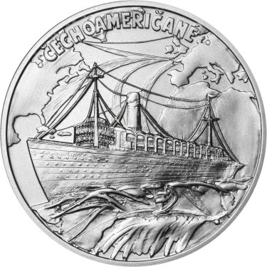 Náhled Averzní strany - Čechoameričané - stříbro 1 Oz b.k.