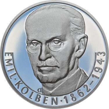 Náhled Averzní strany - Emil Kolben - 150. výročí narození Ag proof