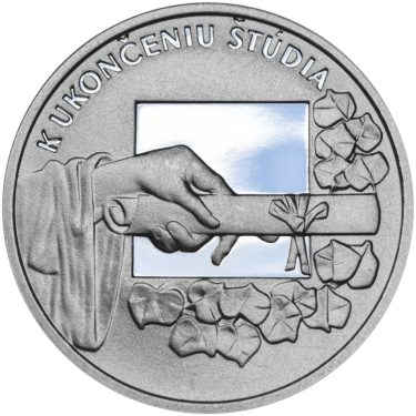 Náhled Averzní strany - K ukončeniu štúdia 25 mm stříbro Proof