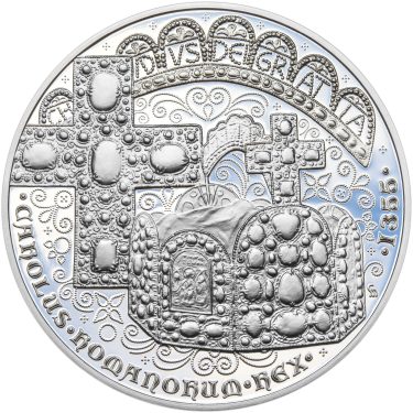 Náhled Averzní strany - Karel IV. římský císař - 50 mm Ag Proof