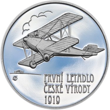 Náhled Averzní strany - Letadlo Bohemia - 1 Oz stříbro Proof