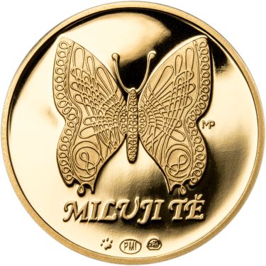 Náhled Averzní strany - Miluji Tě zlato 2 Oz Proof