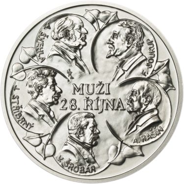 Náhled Averzní strany - Muži 28. října - stříbro 1 Oz b.k.