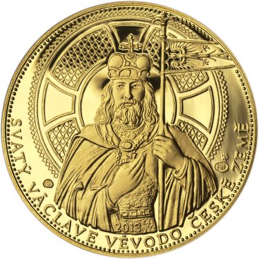 Náhled Averzní strany - 2013 - Proof - Svatováclavské dukáty - 5 dukát Au