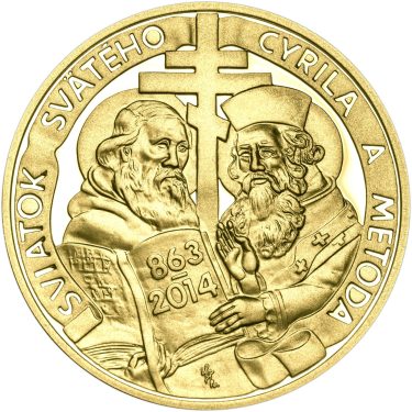 Náhled Averzní strany - Sviatok svätého Cyrila a Metoda - 1 Oz zlato Proof