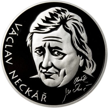 Náhled Averzní strany - Václav Neckář - 1 Oz stříbro Smalt