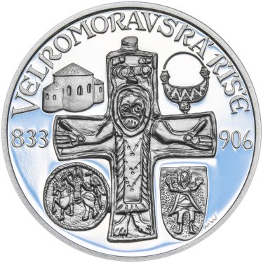 Náhled Averzní strany - Velká Morava - 34mm stříbro Proof