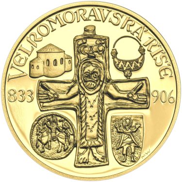 Náhled Averzní strany - Velká Morava - 1 Oz zlato Proof