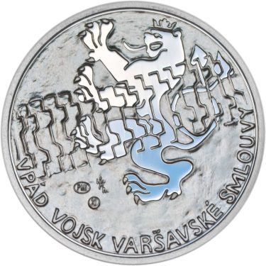 Náhled Averzní strany - Vpád vojsk Varšavské smlouvy - 21. srpen 1968 - Ag malá Proof