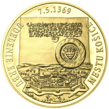 Náhled Averzní strany - Erb Košice - 1/2 Oz zlato Proof