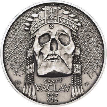 Náhled Averzní strany - Relikvie sv. Václava - II. - 1 Oz Ag patina