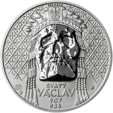 Náhled Averzní strany - Relikvie sv. Václava - vzor 2 - 1 Oz Ag REVERSE Proof