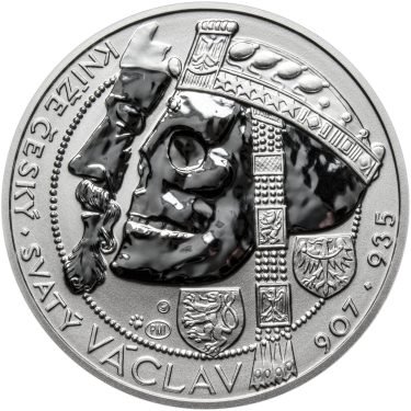 Náhled Averzní strany - Relikvie sv. Václava - vzor 1 - 1 Oz Ag REVERSE Proof